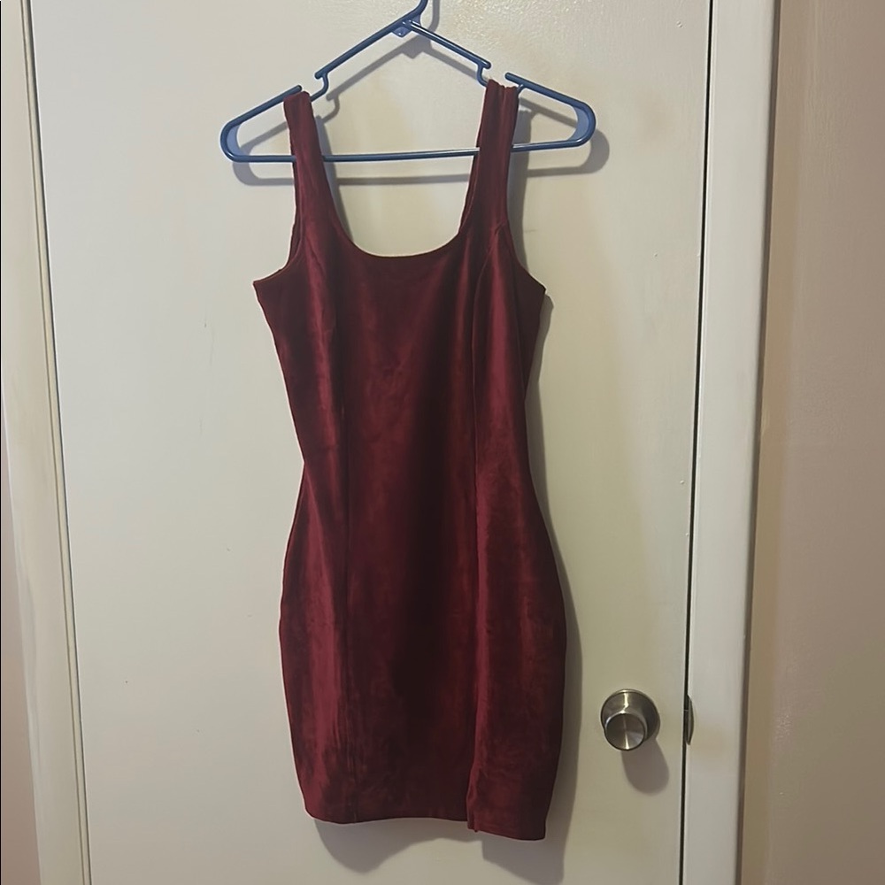 Red Sleeveless Bodycon Mini Dress